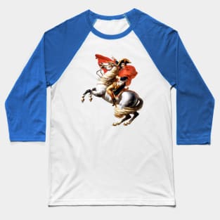 Napoleon Crossing the Alps Painting by Jacques-Louis David Baseball T-Shirt